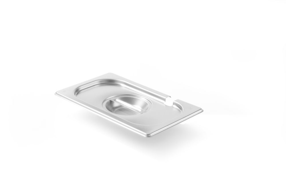 Lock för GN-behållare med slevfördjupning, HENDI, Kitchen Line, GN 1/4, 265x162mm
