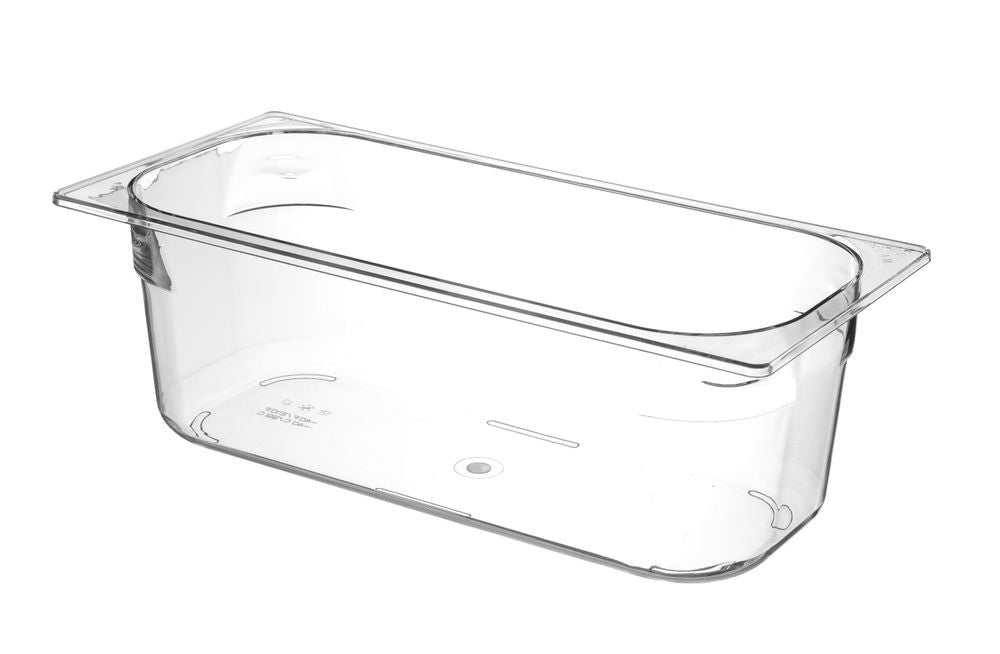 Hendi Glassbehållare i polykarbonat, 5 l, svart, 360 x 165 x (H) 120 mm