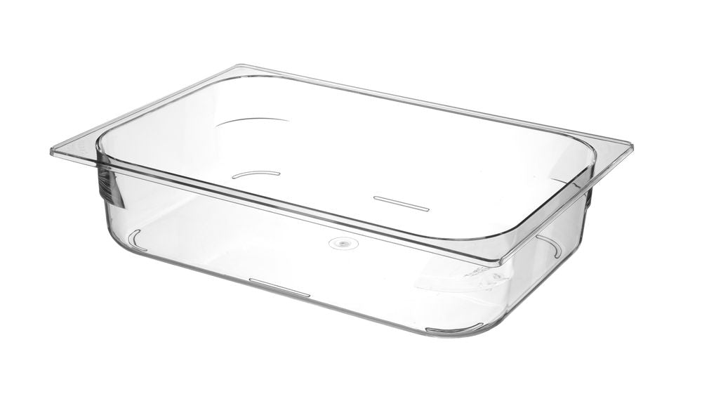 Glassbehållare i polykarbonat, HENDI, 5 l, transparent, 360 x 250 x (H) 80 mm