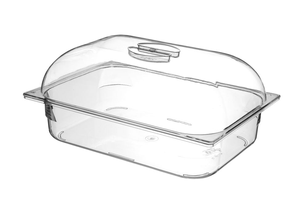 Hendi Glassbehållare i polykarbonat, 5 l, transparent, 360 x 250 x (H) 80 mm