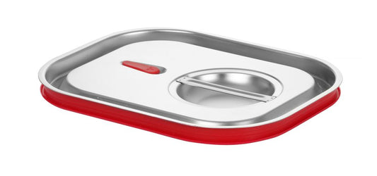 Lock till GN-behållare med silikonkant, HENDI, Kitchen Line, GN 1/2, 265x325mm