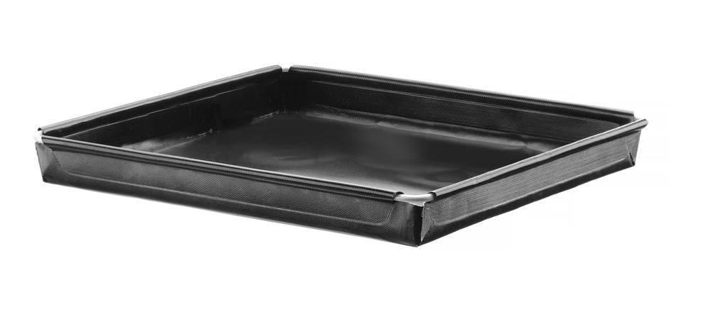 Höghastighetsugnsplåt, non-stick, förstärkt, HENDI, svart, 290x290x(H)20mm, fyrkantig
