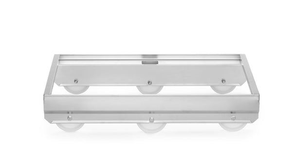 Trolley for containers, 6 wheels