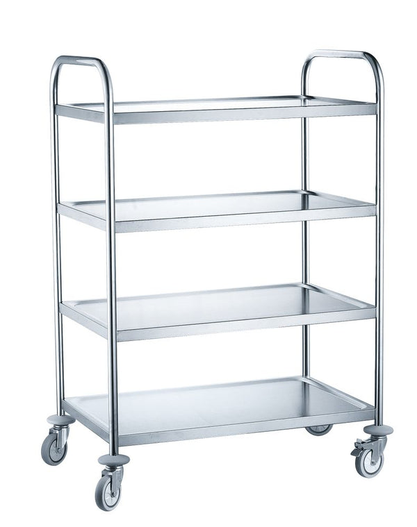 Hendi Serveringsvagn med 4 hyllplan, 905x585x(H)1245mm