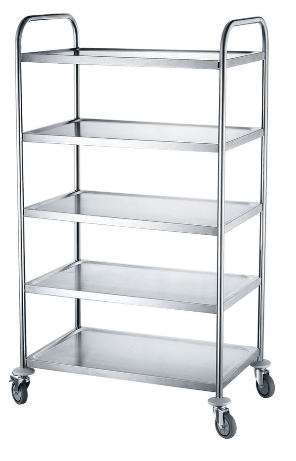 Hendi Serveringsvagn med 5 hyllplan, 905x585x(H)1545mm