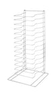 Hendi Pizzagaller/panna, 300x305x(H)680mm