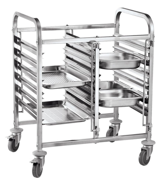 Dubbel mobil vagn - 12 x GN 1/1, HENDI, 810x610x(H)960mm