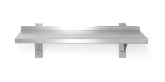 Vägghylla justerbar, enkel, med 2 konsoler, HENDI, 800x300x(H)600mm