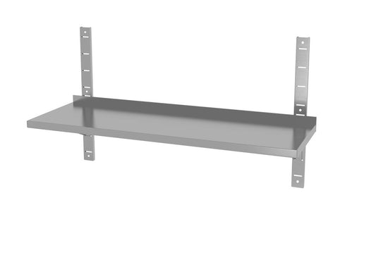 Vägghylla justerbar, enkel, med 2 konsoler, HENDI, 1000x300x(H)600mm