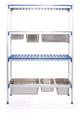 Hendi Förvaringsställ i aluminium för GN-behållare, 1120x355x(H)1685mm