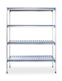 Hendi Förvaringsställ i aluminium, 1280x405x(H)1685mm