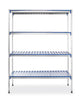 Hendi Förvaringsställ i aluminium, 1280x405x(H)1685mm