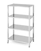 Hendi Förvaringsställ med 4 fulla hyllplan – bultade, Kitchen Line, 1000x600x(H)1800mm