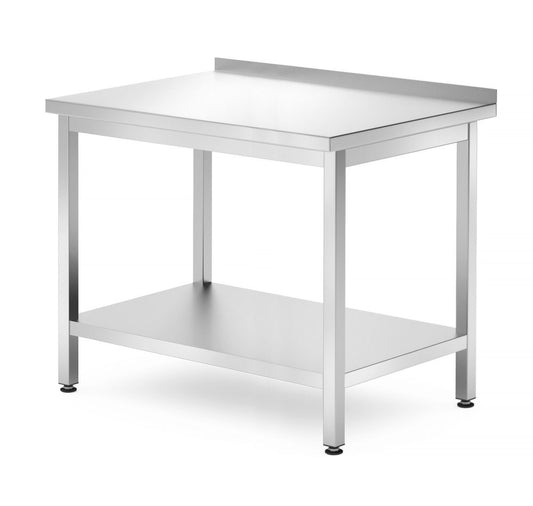 Väggbord med hyllplan – bultad, djup 700 mm, HENDI, Profi Line, 1000x700x(H)850mm