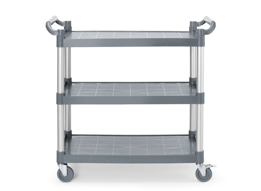 3-shelf polypropylene service cart, large, AmerBox, 1010x500x(H)960mm