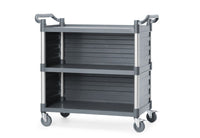 AmerBox Servicevagn i polypropen med 3 hyllor, stor, 1010x500x(H)960mm