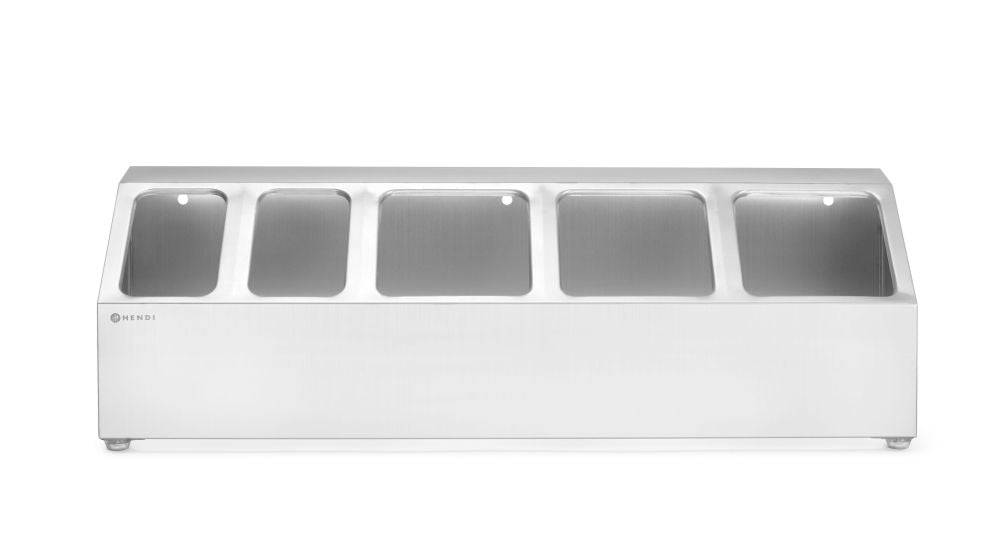 HENDI Gastronormbehållare, 5 fack, 745x245x(H)215mm