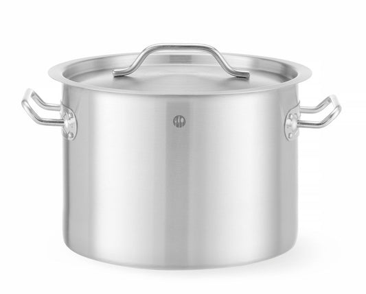 Gryta i mitten - med lock, HENDI, Budget Line, 9L, Ø250x(H)180mm
