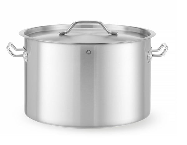 Hendi Gryta i mitten - med lock, Budget Line, 32L, Ø400x(H)260mm