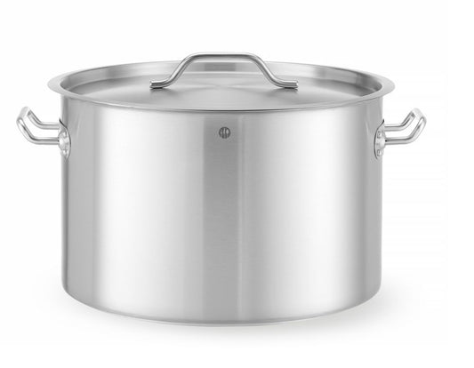 Gryta i mitten - med lock, HENDI, Budget Line, 32L, Ø400x(H)260mm