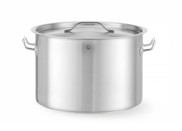 Hendi Gryta hög - med lock, Budget Line, 36L, ⌀360x(H)360mm