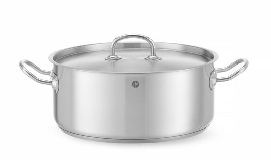 Gryta låg - med lock, HENDI, Kitchen Line, 7,3L, ⌀280x(H)120mm