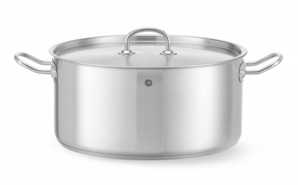 Gryta låg - med lock, HENDI, Kitchen Line, 11,9L, ⌀320x(H)150mm