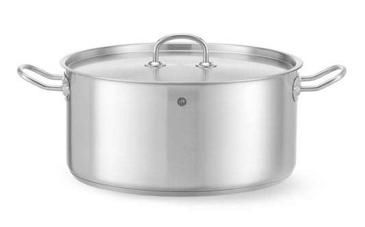 Gryta låg - med lock, HENDI, Kitchen Line, 11,9L, ⌀320x(H)150mm