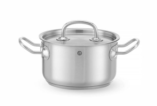 Gryta medium – med lock, HENDI, Kitchen Line, 1,8L, ⌀160x(H)95mm