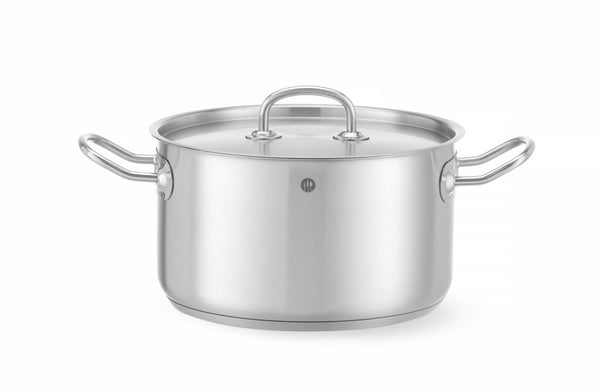 Hendi Gryta medium – med lock, Kitchen Line, 6L, ⌀240x(H)135mm