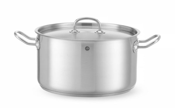 Hendi Gryta medium – med lock, Kitchen Line, 9,5L, ⌀280x(H)155mm