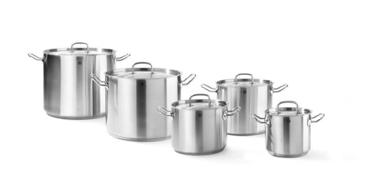 Gryta hög – med lock, HENDI, Kitchen Line, 32L, ⌀360x(H)320mm