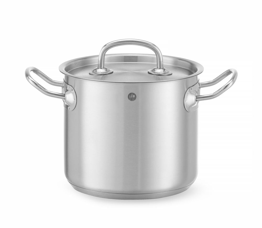 Gryta hög – med lock, HENDI, Kitchen Line, 2,8L, ⌀160x(H)140mm