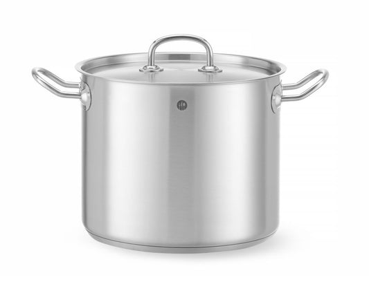 Gryta hög – med lock, HENDI, Kitchen Line, 9L, ⌀240x(H)200mm