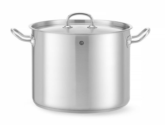 Gryta hög – med lock, HENDI, Kitchen Line, 13,5L, ⌀280x(H)220mm