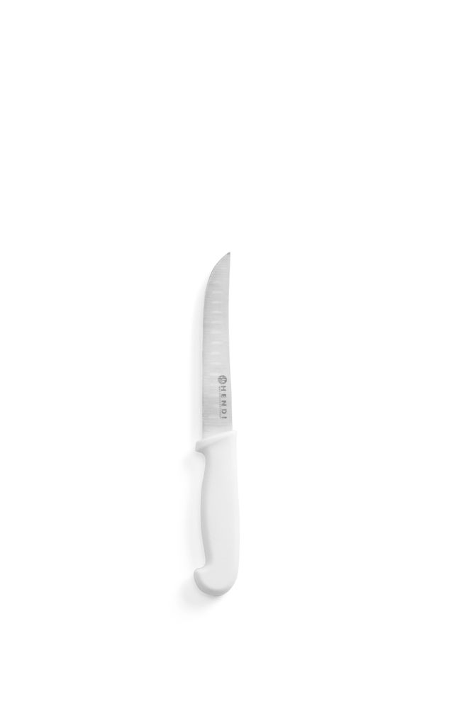 Universalkniv med grantonkant, HENDI, lång modell, Vit, (L)230mm