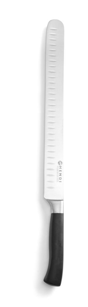 Skink-/laxkniv, HENDI, Profi Line, Granton-indragningar, svart, (L)430 mm
