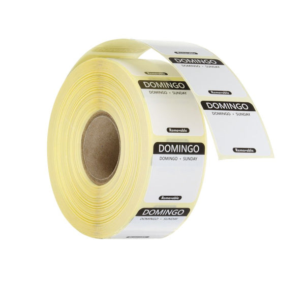Daily food safety labels, multi-use, easy removable