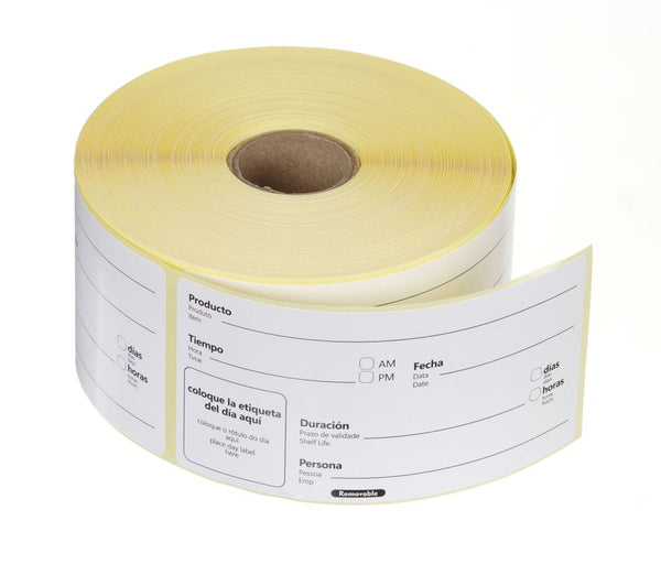 Food rotation labels, multi-use, easy removable