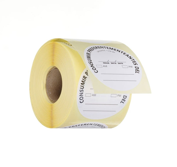 Food safety labels, multi-use, easy removable, “USE BEFORE”