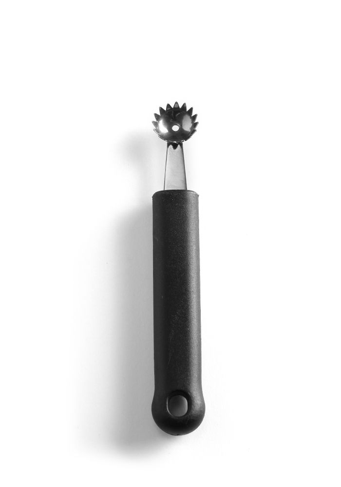 Melonskopa tandad, HENDI, svart, (L)150mm