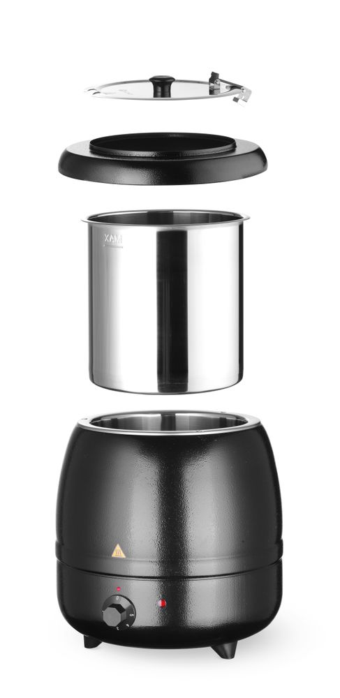 Hendi Soppkokare, Kitchen Line, 8L, Svart, 230V/400W, Ø330x(H)363mm