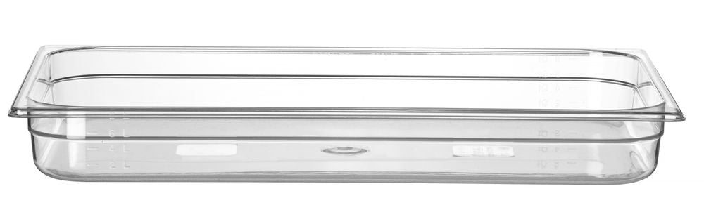 Behållare GN 1/1 polykarbonat, HENDI, Profi Line, GN 1/1, 9L, Transparent, 530x325x(H)65mm