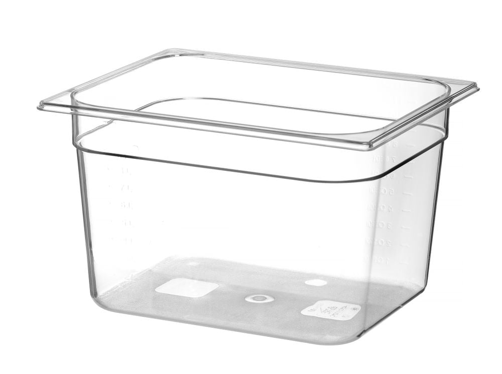 Hendi Behållare GN 1/2 polykarbonat, Profi Line, GN 1/2, 4L, Transparent, 325x265x(H)65mm