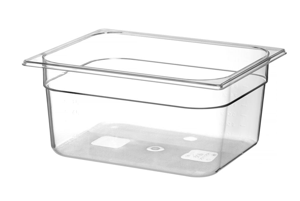 Hendi Behållare GN 1/2 polykarbonat, Profi Line, GN 1/2, 9,5L, Transparent, 325x265x(H)150mm