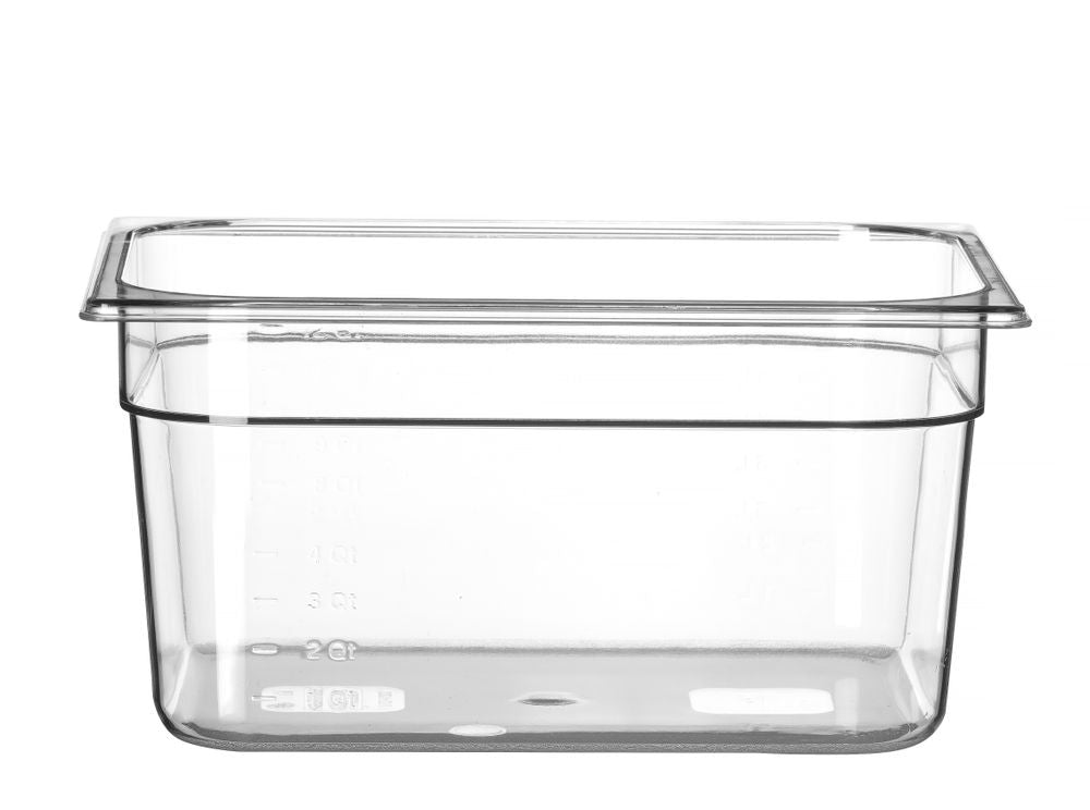 Behållare GN 1/2 polykarbonat, HENDI, Profi Line, GN 1/2, 9,5L, Transparent, 325x265x(H)150mm