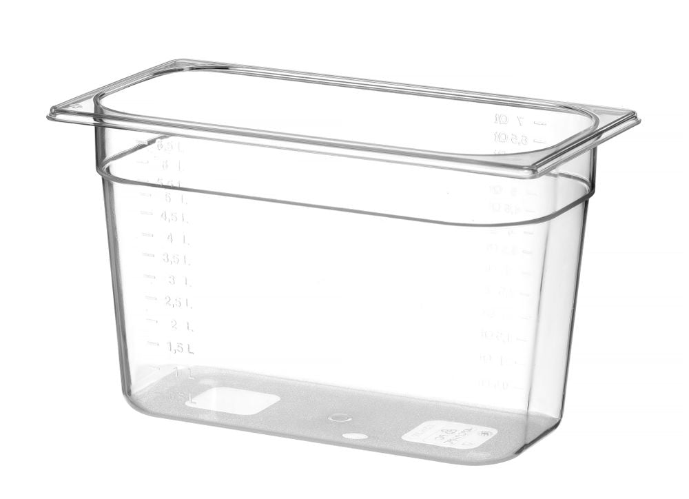 Hendi Behållare GN 1/3 polykarbonat, Profi Line, GN 1/3, 7,8L, Transparent, 325x176x(H)200mm
