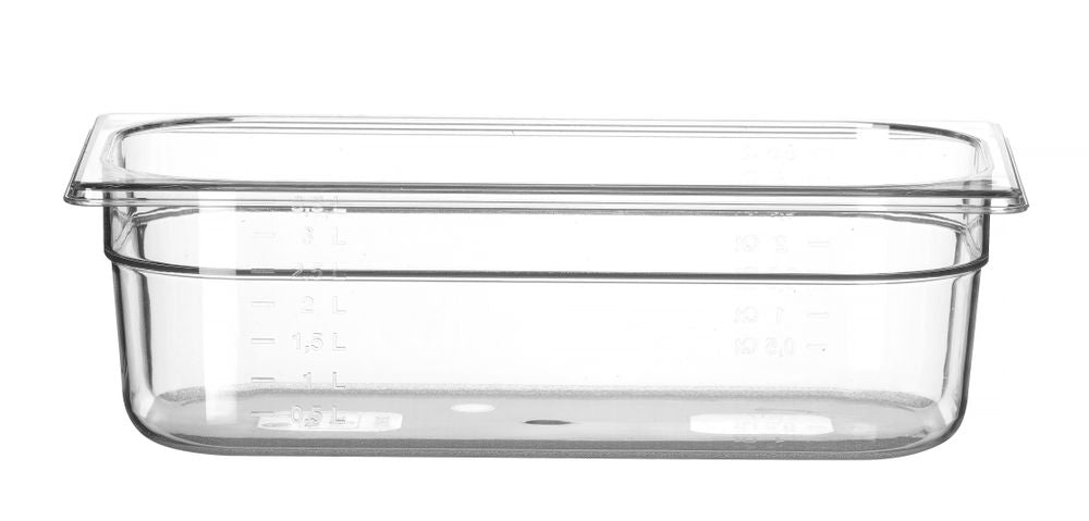 Behållare GN 1/3 polykarbonat, HENDI, Profi Line, GN 1/3, 4L, Transparent, 325x176x(H)100mm