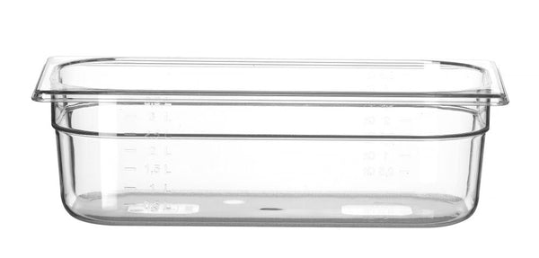 Hendi Behållare GN 1/3 polykarbonat, Profi Line, GN 1/3, 4L, Transparent, 325x176x(H)100mm