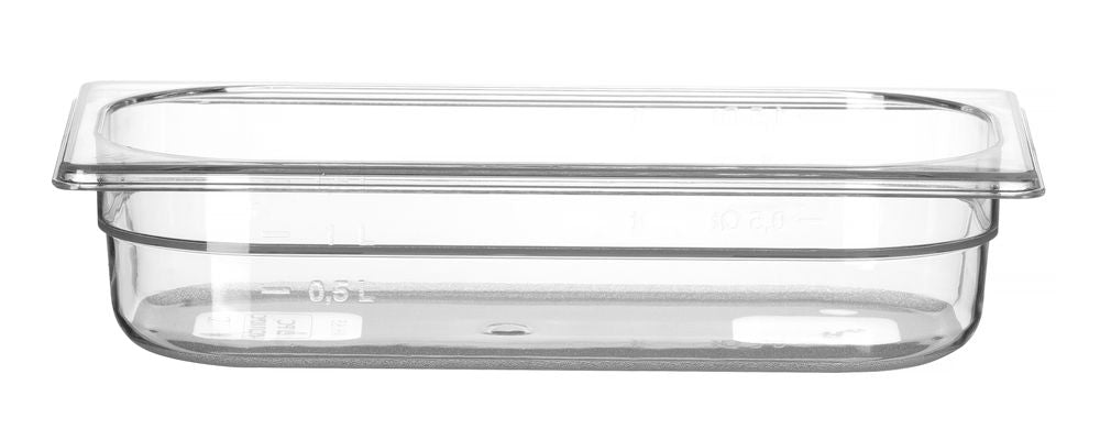 Behållare GN 1/3 polykarbonat, HENDI, Profi Line, GN 1/3, 2,5L, Transparent, 325x176x(H)65mm